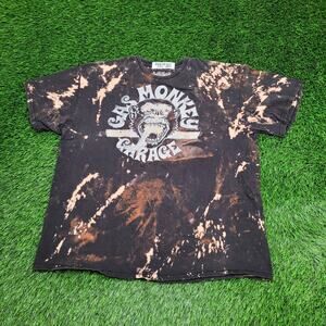 Gas Monkey Garage Shirt XL 24x28 Bleached Black